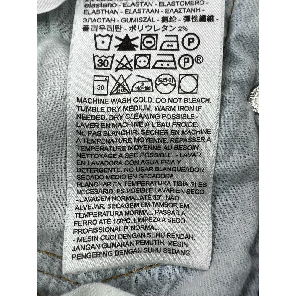 Levis 511 Jeans Mens 28x30 Blue Slim Straight Stretch Denim Medium Wash Pants
